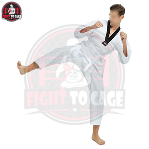Uniforme de Taekwondo al Mejor Precio para Niños y Adultos, Trajes TKD de Color Personalizado, Conjunto de Dobok Transpirable para Entrenamiento de Artes Marciales y Karate - Product Image 6