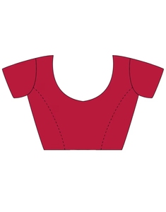 Sari Tradicional de Chifón Rosa para Mujer KV con Adornos y Blusa sin Costuras Reversible Antiarrugas para Fiestas y Eventos - Product Image 2
