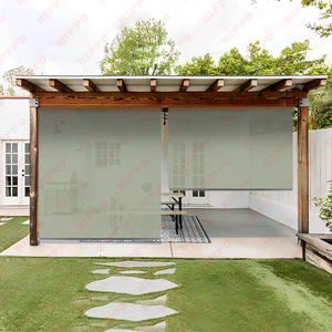 Custom Outdoor Roller Blinds | UV Resistant PVC Balcony & Patio <b>Shades</b> | Manual Exterior Blinds Manufacturae - Product Image 4