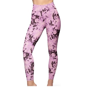 Fully Customized Girls Yoga <b>Leggings</b> Stretchable Hot Selling Tie Dye Vintage Unique Designs Biker Fitness Tights Yoga <b>Leggings</b> - Product Image 6