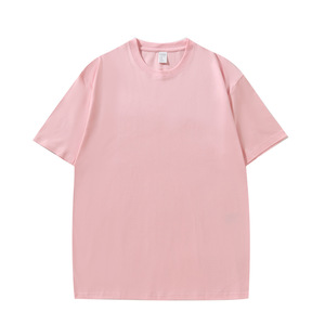 T-shirt personnalisé 100 % coton à col rond sans couture pour homme, coupe ample, grande taille, uni, décontracté, 240 g/m², tricoté, écologique, respirant - Product Image 2