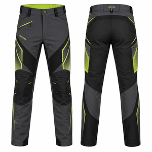 Pantalones de Caza para Hombre, Ropa de Exterior, Otoño, Gris, Negro, Verde Lima, Paneles de Malla, Protección para las Rodillas, Transpirables, Impermeables, Estampado Soft Shell - Product Image 1