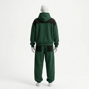 Premium Men Fleece Hoodie and Jogger <b>Set</b> Oversized Streetwear Tracksuit - Product Image 2
