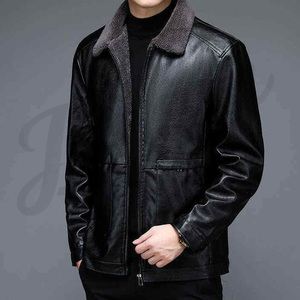 Chaqueta de Cuero Vacuno Personalizada para Hombre, Chaqueta de Motociclista de Moda para Invierno, Chaqueta de Cuero de Lujo para Hombre, Estilo Vintage Retro Biker - Product Image 2