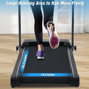Nuovo Tapis Roulant Pieghevole da 2.5HP con Inclinazione 0.5-7.5MPH, Capacità 120KG per Camminata a Casa o in Ufficio - Product Image 4