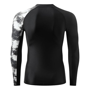 Custom Men’s Long Sleeve <b>Compression</b> Rash Guard <b>Shirt</b> – Athletic Performance Base Layer - Product Image 2