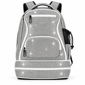 Mochila de Moda con Pedrería Brillante al por Mayor, Mochila Personalizada con Cristales para la Escuela, Viajes y Deportes - Product Image 6