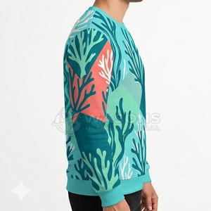 Cotton Blend Skin Safe Comfortable Fit Everyday Outfit Wear Men Sweatshirt Non Toxic Dye Fabric Breathable Fabric Daily Use - Product Image 4