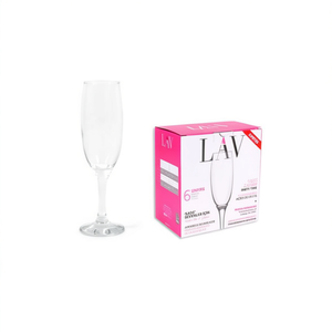 TAZA 6U 220CC Copas de Vidrio Premium de 220 ml para Ocasiones Especiales, Juego de Copas para Champán para Celebraciones - Product Image 2