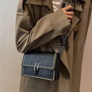 Mini Cross-Body Bags for Women, Adjustable Strap, Small <b>Square</b> Design Purse, Fashion Shoulder Bag, New Designer Mini Leather Bag - Product Image 3