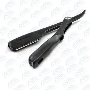 Navaja de Barbero Dorada de Acero Inoxidable de Una Sola Hoja, Manual, Reutilizable y Ecológica, Instrumentos de Belleza - Product Image 1