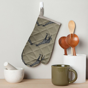 Customized Size and Color Beautiful Animal Print Design Cotton <b>Oven</b> Mitt at Lowest Price in India. - Product Image 1