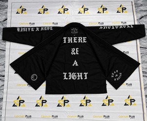 Kimono Personalizado Negro Shoyoroll x Born x Raised, Kimono Blanco para Jiu-Jitsu Brasileño BJJ, 100% Algodón, 440g, Conjunto de Uniforme de Artes Marciales - Product Image 3