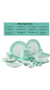 Exquisite Light Luxury Premium Bone China Tableware with Gold-painted Palace <b>Ring</b> Dot pattern for Gift and Home use - Product Image 5