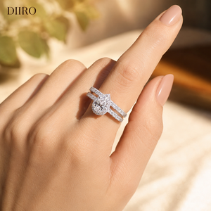 Pear Cut Moissanite Diamond Wedding Band <b>Ring</b> for Women and <b>Couple</b> GRA Certified VSS1 Clarity Diamond - Product Image 1