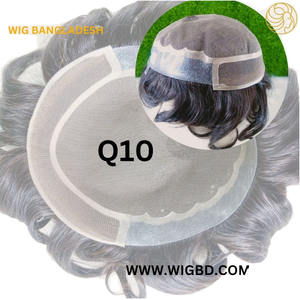 Perruque Bangladesh Ltd Q10 élégant crépus droite Remy perruque de cheveux européens confortable perruque avant de lacet avec un style longue durée - Product Image 5