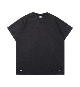 Men's Regular Fit Gray Acid Wash <b>Polyester</b> Jersey Short Sleeve O-Neck <b>T</b>-<b>Shirt</b> Casual Solid Color Blank Eco Friendly Streetwear - Product Image 5