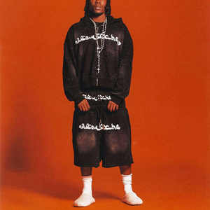 Ensemble deux pièces personnalisé pour homme : sweat à capuche zippé imprimé strass épais et short double taille pour le streetwear - Product Image 2