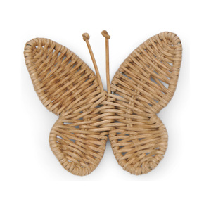 Rattan butterfly child party supplies wall <b>hanging</b> decorations for kids natural fiber ornament - Product Image 3