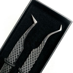 Pince à épiler professionnelle en acier inoxydable pour extensions de cils, anti-magnétique, instrument de beauté à prix compétitif - Product Image 2