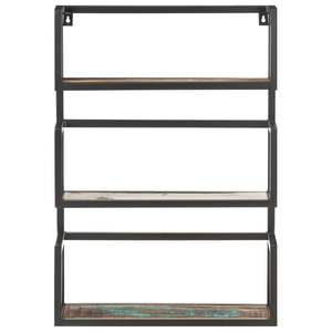 Estante de Pared de Madera Reciclada Sólida, 23.6''x7.9''x33.5'', Diseño Rústico Elegante - Product Image 2