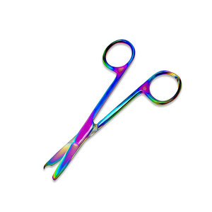 กรรไกรตัดไหมเย็บแผลเคลือบไทเทเนียมหลากสีรุ้ง คุณภาพพรีเมียม อุปกรณ์ผ่าตัด ปลายตะขอละเอียด แม่นยำ - Product Image 2