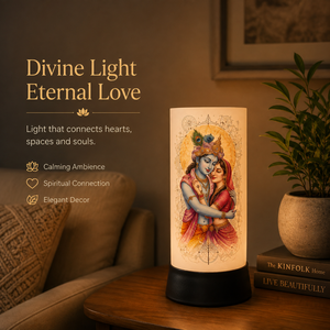 Radha Krishna LED Night <b>Lamp</b> Acrylic Spiritual Table Light <b>USB</b> Touch Decorative Bedside Janmashtami Diwali Gift Home Temple - Product Image 4