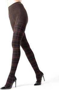 Plaid Tartan Sweater Tights, <b>Warm</b> Opaque Winter Tights - Product Image 3