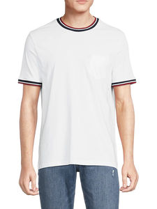 T-shirt pour homme, coupe ample, 100% coton, logo personnalisé OEM, plusieurs couleurs, faible quantité minimum de commande. - Product Image 6