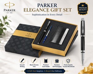 Premium Stainless Steel Metal Fountain Pen Gift <b>Box</b> <b>Chrome</b> Trim Student Notebook Planner Custom Logo Business Gift Office - Product Image 5