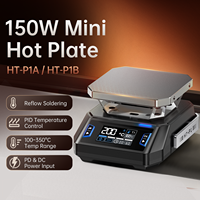 Plaque chauffante préchauffante FNIRSI HT-P1 MINI, plaque chauffante numérique à température constante PD 350 ℃   Outil de réparation intelligent pour la réparation de systèmes de chauffage