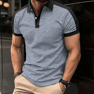 เสื้อเชิ้ตผู้ชายแขนสั้นลำลองผ้าถักเนื้อผ้าฝ้าย 100% ระบายอากาศได้ดี เหมาะสำหรับวิ่ง ปกเสื้อแบบปกเชิ้ต  แบรนด์สั่งทำพิเศษ  ฤดูร้อน 2025 - Product Image 2