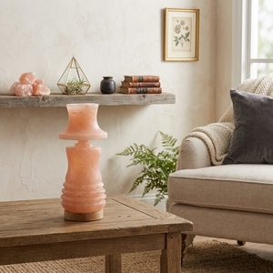 Lampe en sel rose de l'Himalaya naturelle et écologique, sculptée en forme carrée, polie, à lueur chaude, décoration moderne pour la maison, artisanat - Product Image 4