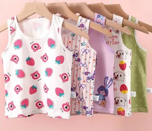 Débardeurs pour filles personnalisés avec logo, design de dessin animé, 100% coton, écologiques, décontractés et simples - Product Image 3