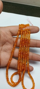 Perles facettées en grenat spessartite naturel de haute qualité / grenat Fanta, 4mm-5mm, certifiées, pierres semi-précieuses - Product Image 4