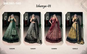 Colección Premium de Lehenga-Choli y Dupatta con estampado Kalamkari en seda Tussar de aspecto elegante, del último diseño, fabricado en Surat. - Product Image 6