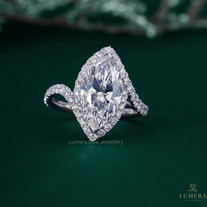 IGI Certified Lab Grown <b>Diamond</b> Marquise Engagement <b>Ring</b> 9K 10K 14K 18K Gold Luxury Custom Fine Jewelry Brilliant Cut for Women - Product Image 2