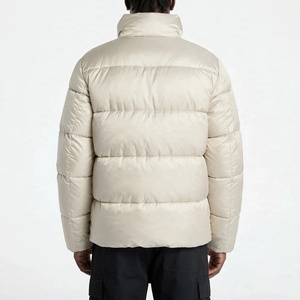 Chaqueta Acolchada de Invierno para Hombre con Cuello Alto, de Nylon Brillante Personalizado, Abrigo Cálido de Plumón, OEM ODM, Ropa de Invierno - Product Image 2