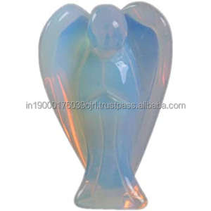 Venta al por mayor piedras naturales cristales curación piedras preciosas ágata tallada a mano lapislázuli pequeño ágata Ángel para la venta - Product Image 6