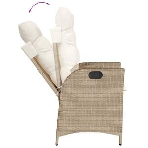 Set da Pranzo da Giardino in Beige, Nero, Crema e Bianco - Product Image 4