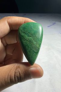 Jade natural verde Paradise Cabochon, colgante de cristal suelto de diseño, gema para la fabricación de joyería curativa - Product Image 1