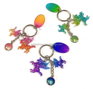 Llavero colgante brillante con llavero de unicornio Artículos de regalo - Product Image 2