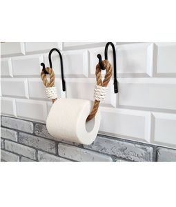 Modern Creative Rope <b>Roll</b> Paper Holder Kitchen Wall Tissue Paper for Towel Holder Handmade Wall-Mounted Towel <b>Rack</b> - Product Image 2