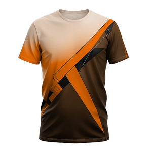 Maillot de football sublimé pour homme, manches courtes, col en V, couleur unie, anti-humidité, 100 % polyester, coupe classique, fermeture à boucle en T - Product Image 1
