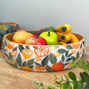 Bol à salade en bois multicolore imprimé émail, modèle 2026, vente chaude, pour la vente en gros depuis l'Inde - Product Image 1