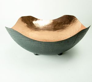 Decorative Copper Fruit Basket Handmade Hammered Bowl Luxury Dining <b>Table</b> Centerpiece Serving Bowl Home Decor Manufacturer - Product Image 3