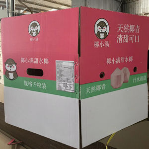 Boîte en carton ondulé personnalisée pour l'emballage et l'exportation de noix de coco fraîches, provenant d'un fabricant agricole vietnamien - Product Image 1