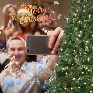 6ft Green WiFi Controlled RGB LED Christmas <b>Tree</b> <b>with</b> 300 <b>Lights</b> 751 PVC Tips 38 <b>Light</b> Functions Music Sync Hinged Structure - Product Image 4