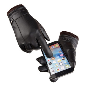 Gants en cuir uni pour usage quotidien en extérieur, compatibles avec les écrans tactiles, pour la conduite, le cyclisme, la moto, de la marque IGNITEFIT WEAR - Product Image 6