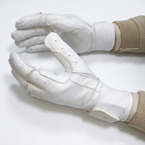 ถุงมือเบสบอลตีเบสบอลหนังวัวสีขาวคุณภาพดีมีความหนา0.7-0.8มม. สีเดิม - Product Image 6